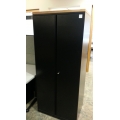 Meridian Wardrobe Storage 2 Door Enclosed Cabinet with Wood Top